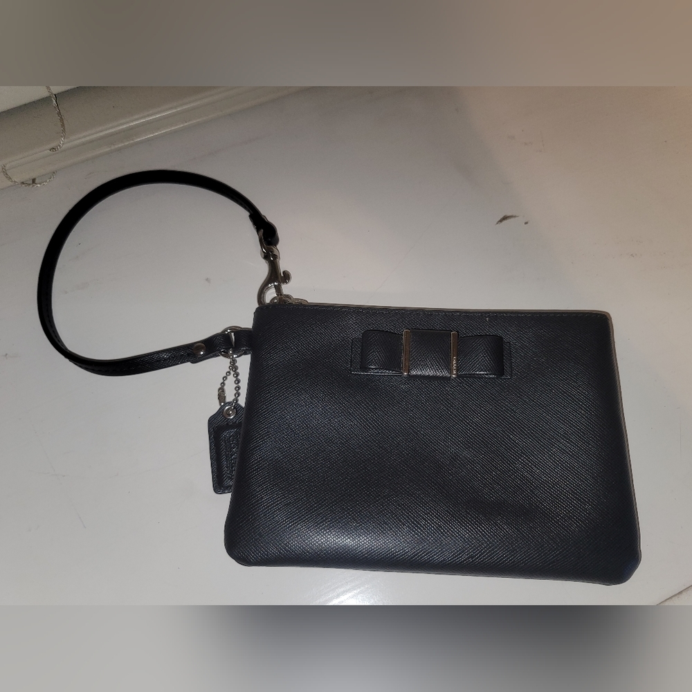 Black Coach wristlet